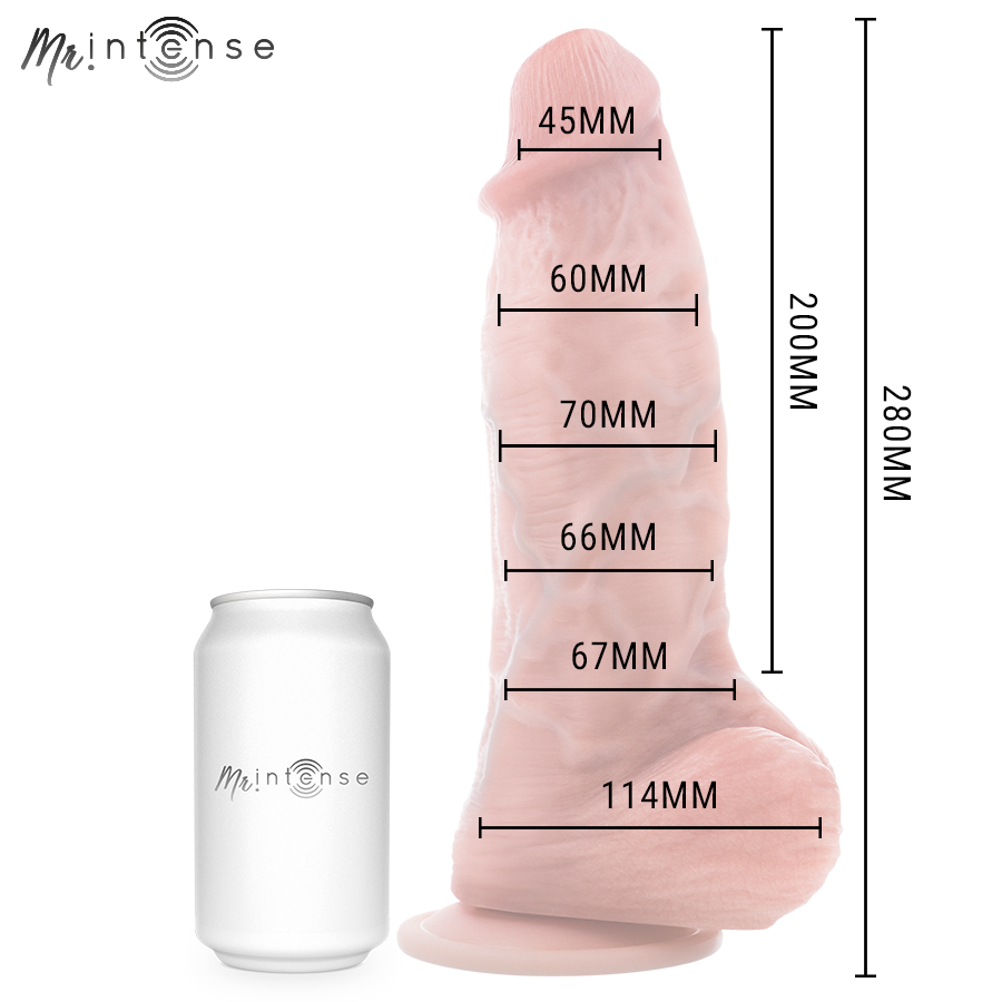 MR INTENSE - EXTRABIG SPENCER SILICONE DILDO 28 CM -Ø- 7.3 CM