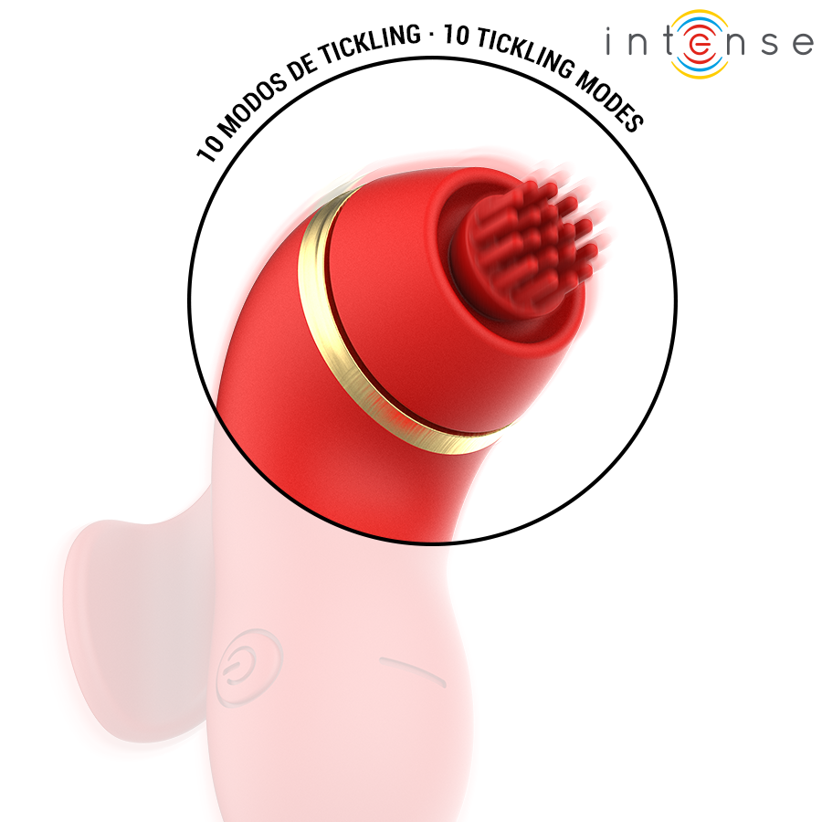 INTENSE - PATTY STIMULATOR WITH 4 HEADS, SUCTION, TAPPING, TICKLING AND LICKING
