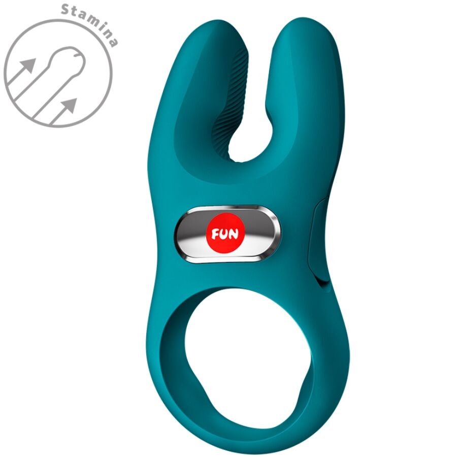 FUN FACTORY - NOS PRO VIBRATING COCK RING BOTTLE GREEN