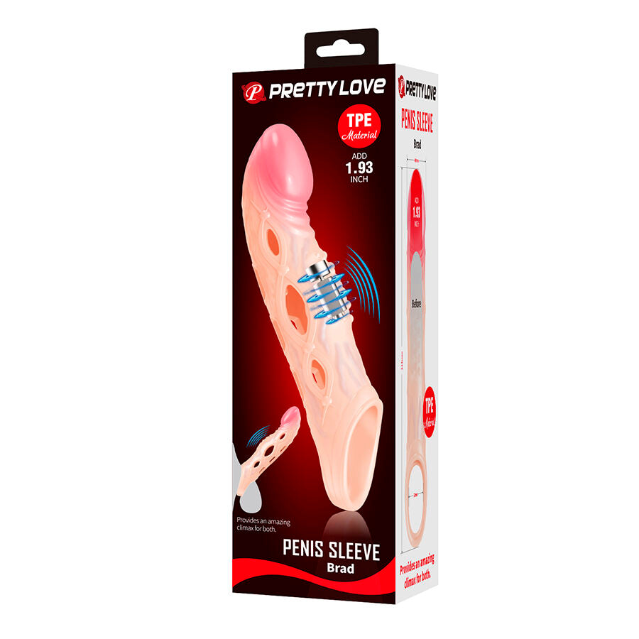 PRETTY LOVE - BRAD VIBRATING PENIS SLEEVE