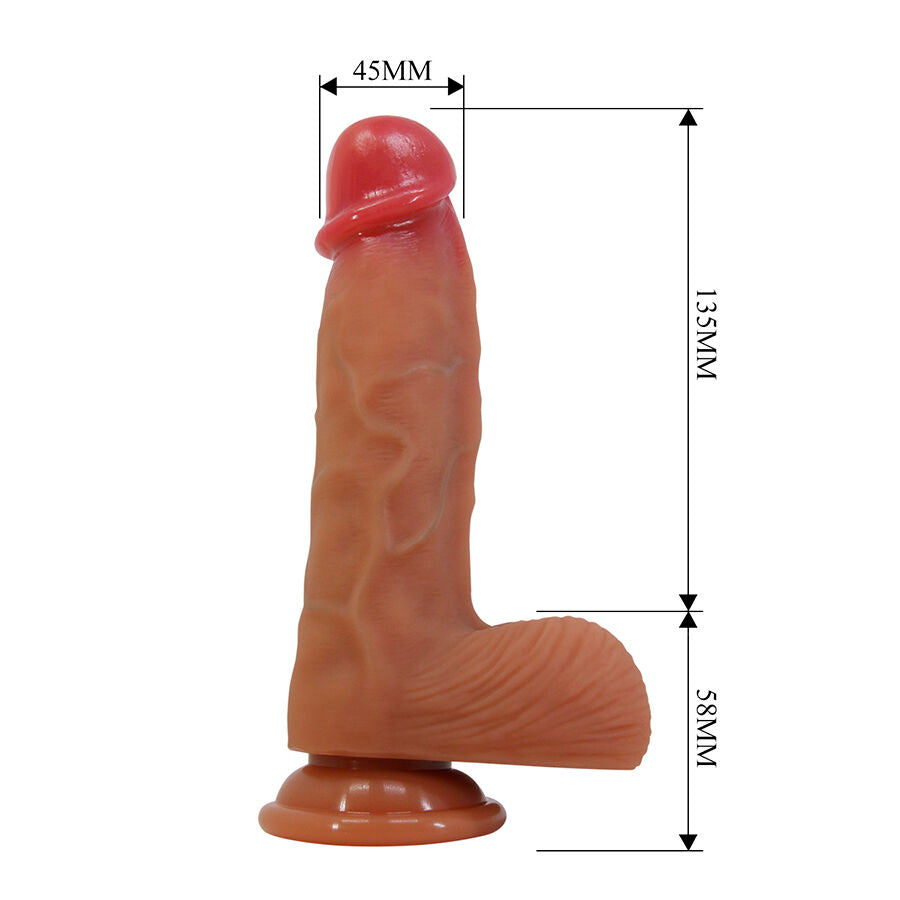 PRETTY LOVE - DUVALL REALISTIC DILDO WITH SUCTION CUP 19.3 CM -Ø- 4.5 CM