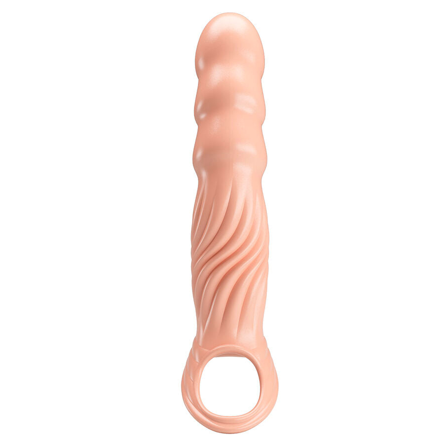 PRETTY LOVE - TEXTURED PENIS SHEATH WITH EXTENDERS