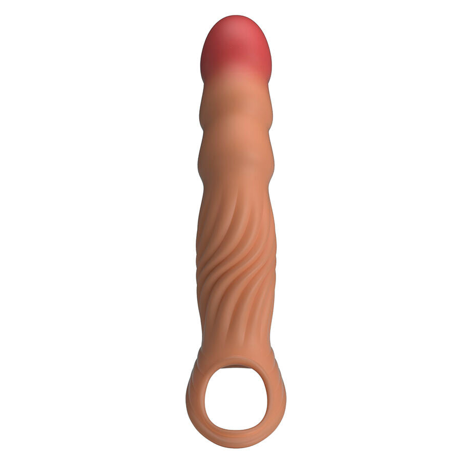 PRETTY LOVE - TEXTURED PENIS SLEEVE WITH VIBRATION AND REMOTE CONTROL