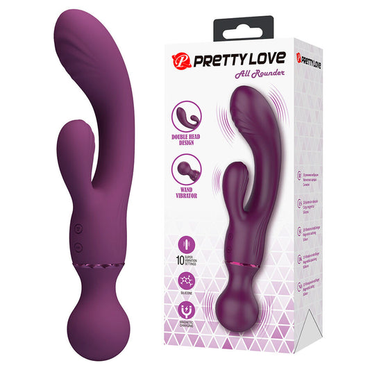 PRETTY LOVE - WSZECHSTRONNY FIOLETOWY WIBRATOR PUNKTU G