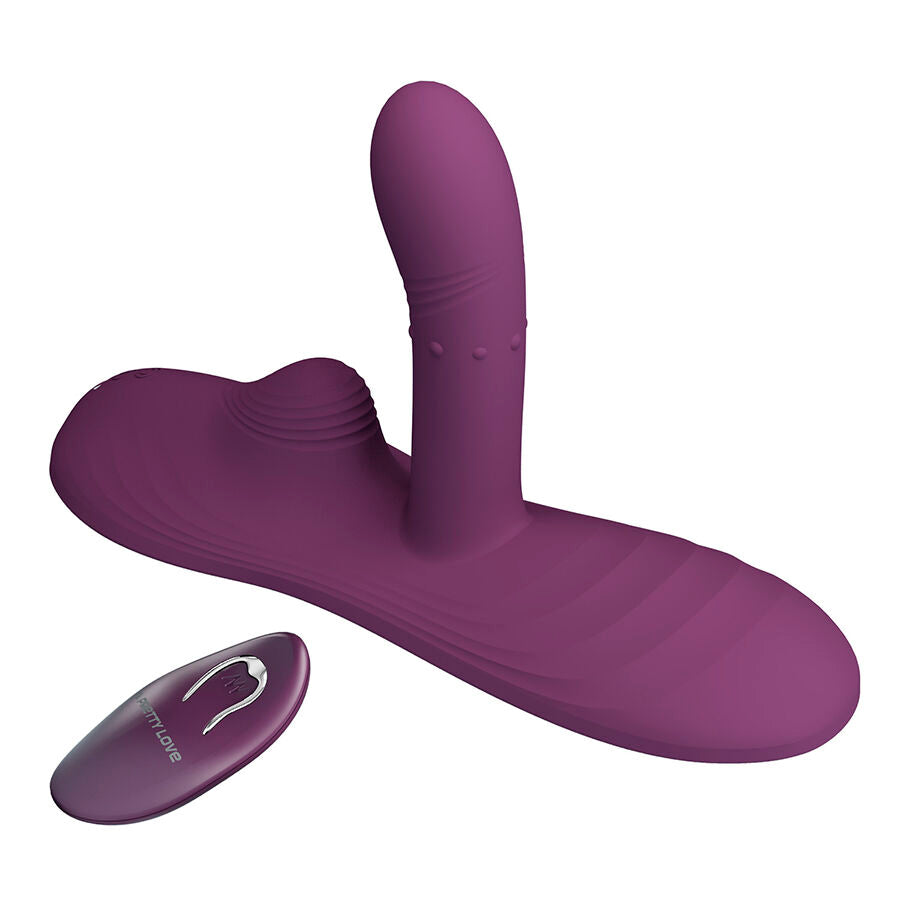 PRETTY LOVE - LUKA SIT-DOWN VIBRATOR WITH HEAT EFFECT AND REMOTE CONTROL