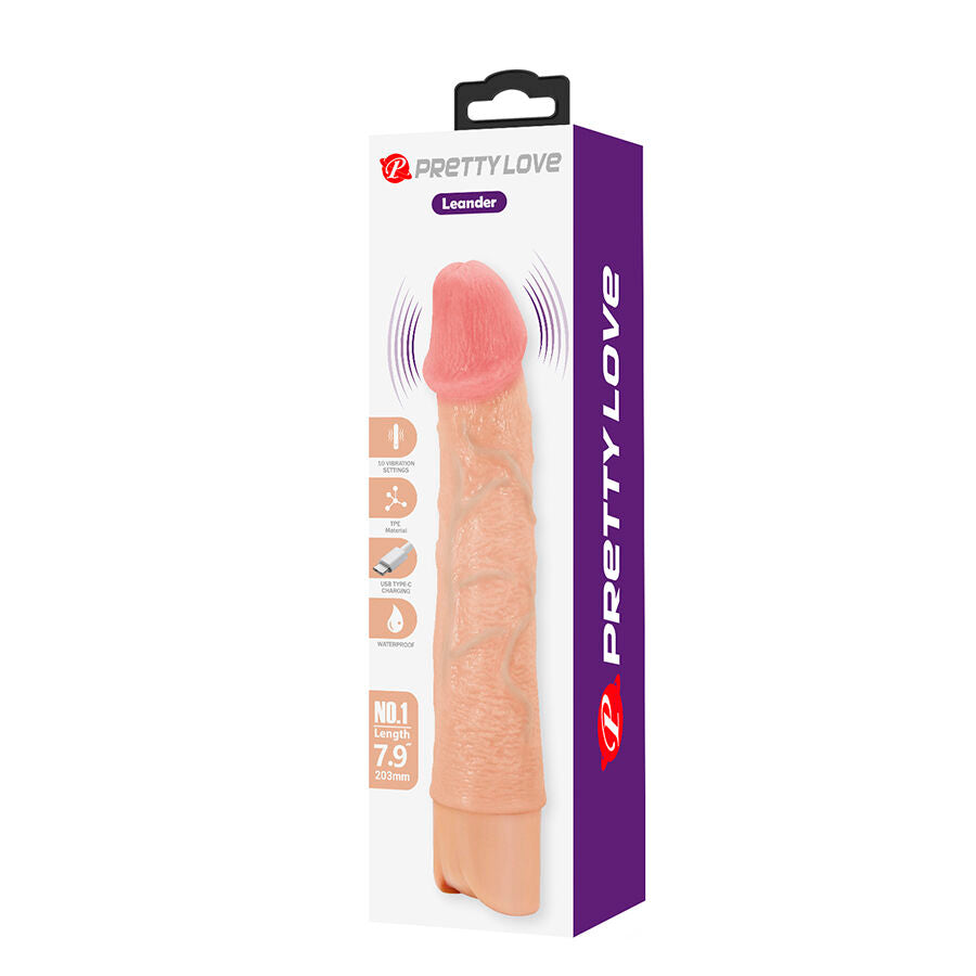 PRETTY LOVE - LEANDER FLEXIBLE REALISTIC VIBRATOR