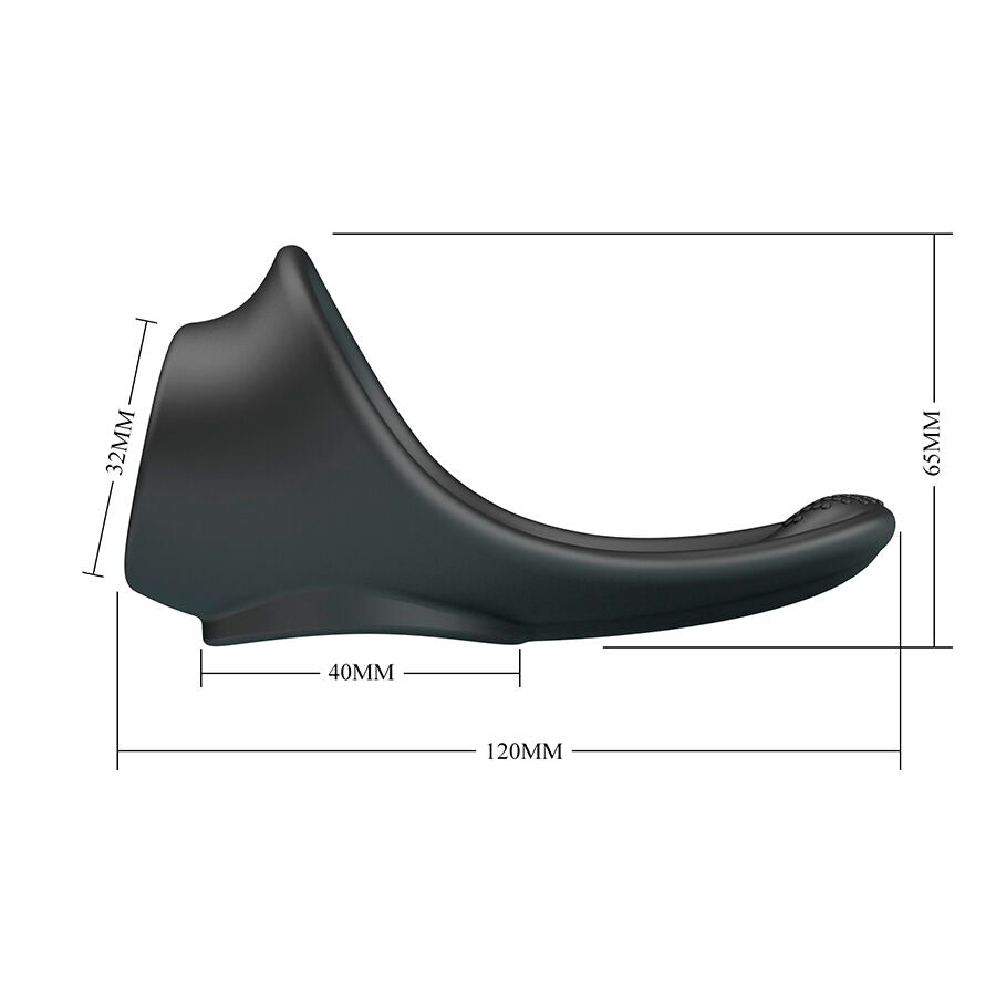 CRAZY BULL - ZADOK ERGONOMIC RING WITH PERINEAL STIMULATOR