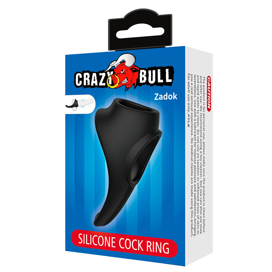 CRAZY BULL - ZADOK ERGONOMIC RING WITH PERINEAL STIMULATOR