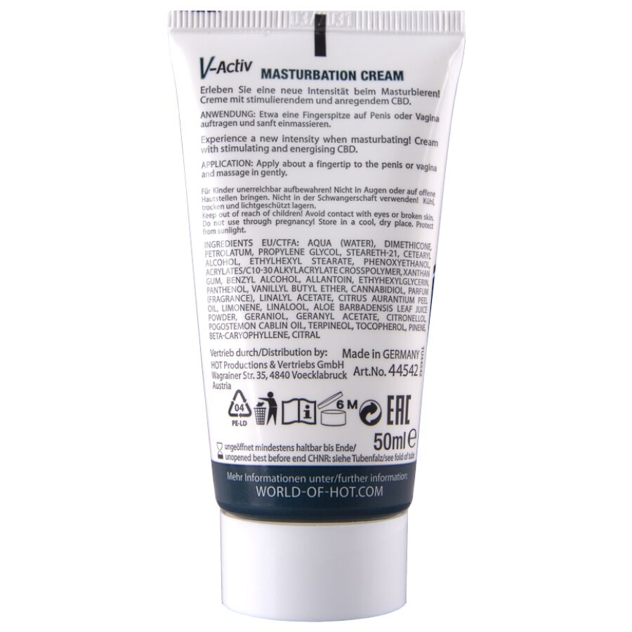 HOT - MASTURBATIONSCREME MIT CBD - UNISEX 100ML