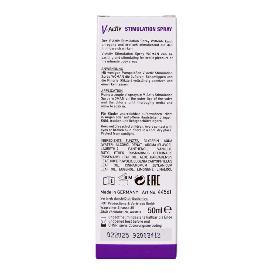 HOT - V-ACTIV STIMULATION SPRAY FOR WOMAN 50 ML