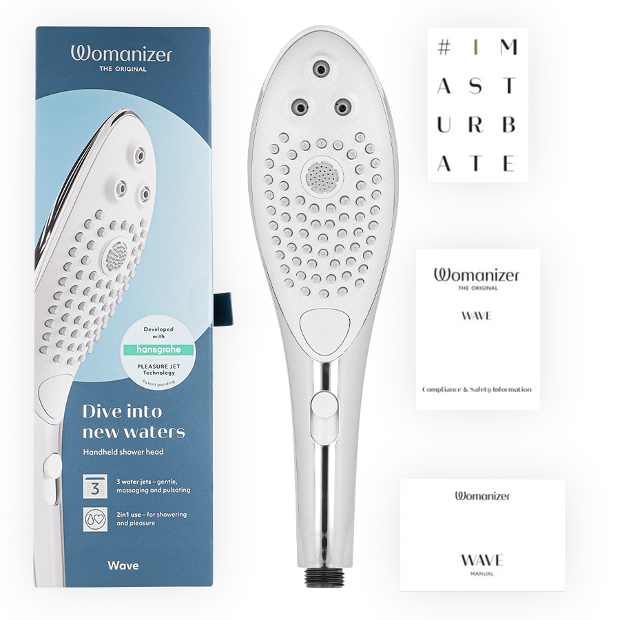WOMANIZER - WAVE CLITORAL STIMULATING SHOWER HEAD CHROME