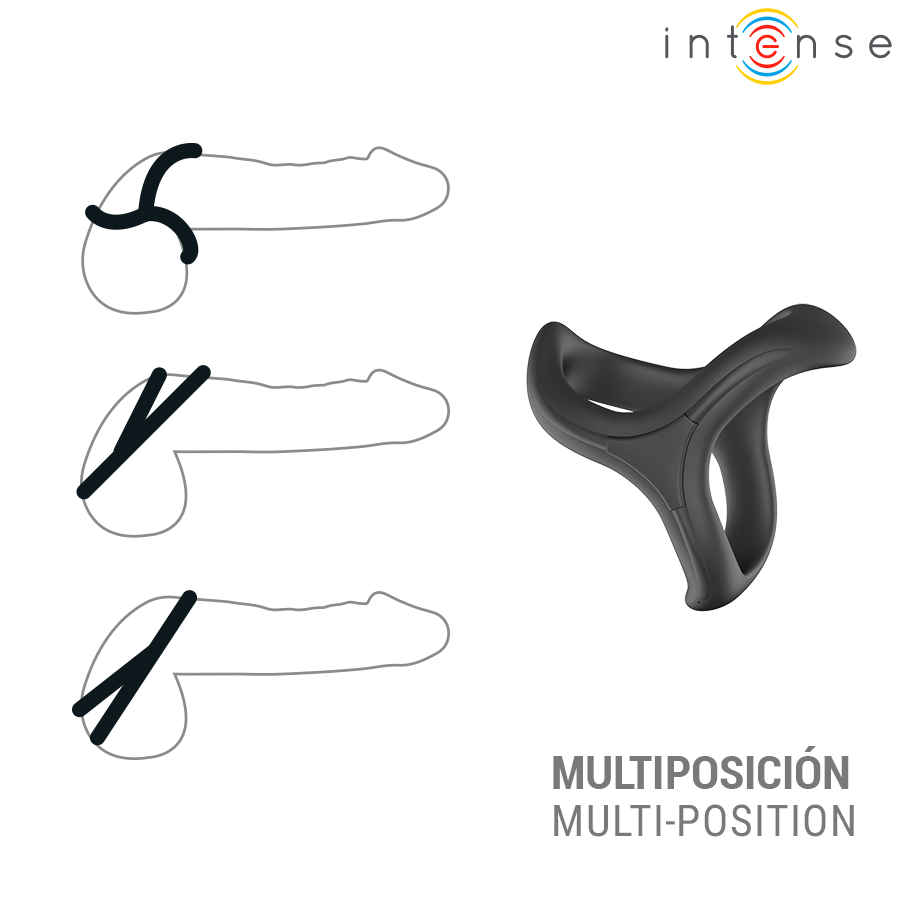 INTENSE - ALFIE ADJUSTABLE TRIPLE PENIS RING MODEL 6