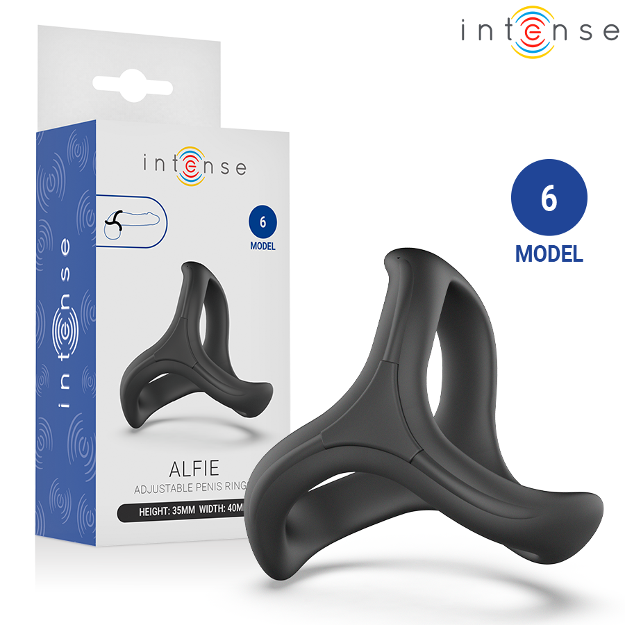 INTENSE - ALFIE ADJUSTABLE TRIPLE PENIS RING MODEL 6