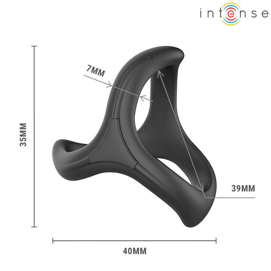 INTENSE - ALFIE ADJUSTABLE TRIPLE PENIS RING MODEL 6