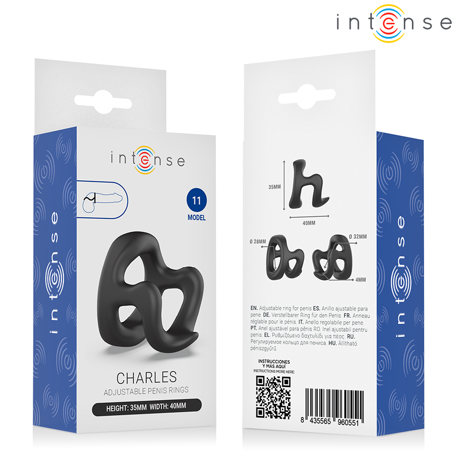 INTENSE - CHARLES ADJUSTABLE PENIS RING MODEL 11