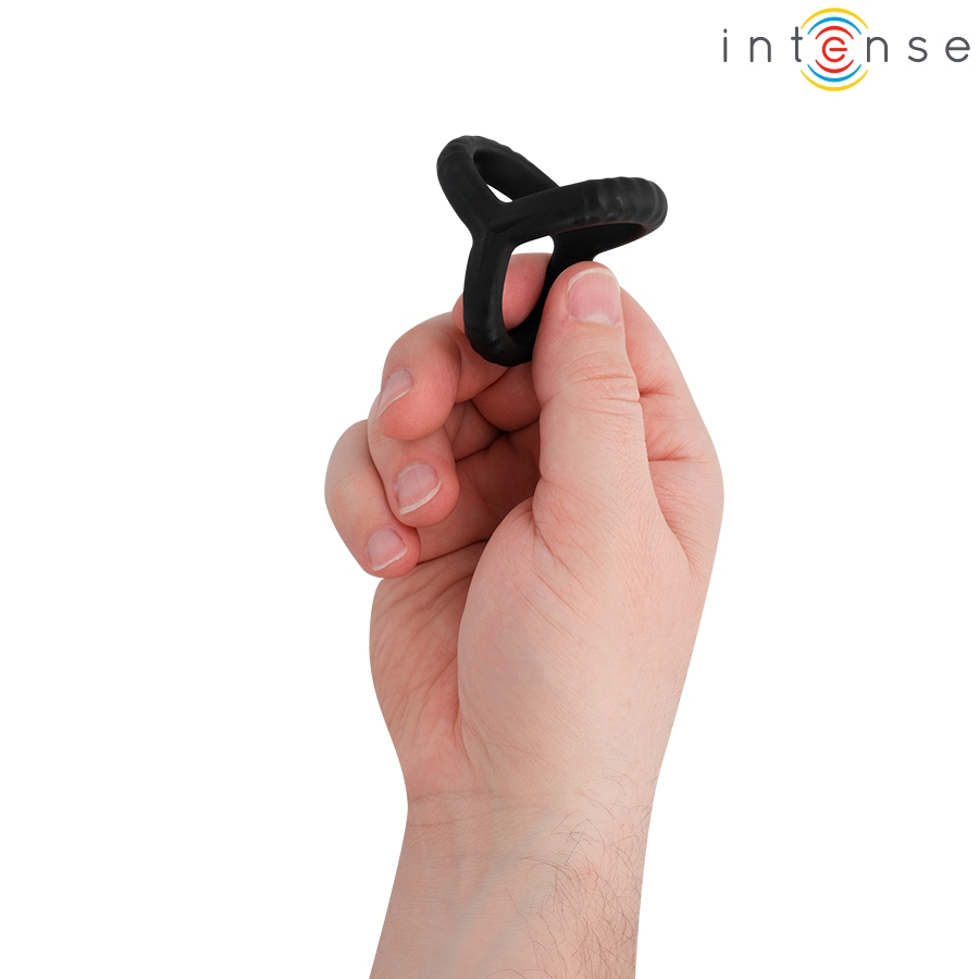 INTENSE - JOHN ADJUSTABLE TRIPLE PENIS RING MODEL 4