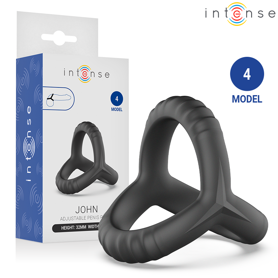 INTENSE - JOHN ADJUSTABLE TRIPLE PENIS RING MODEL 4