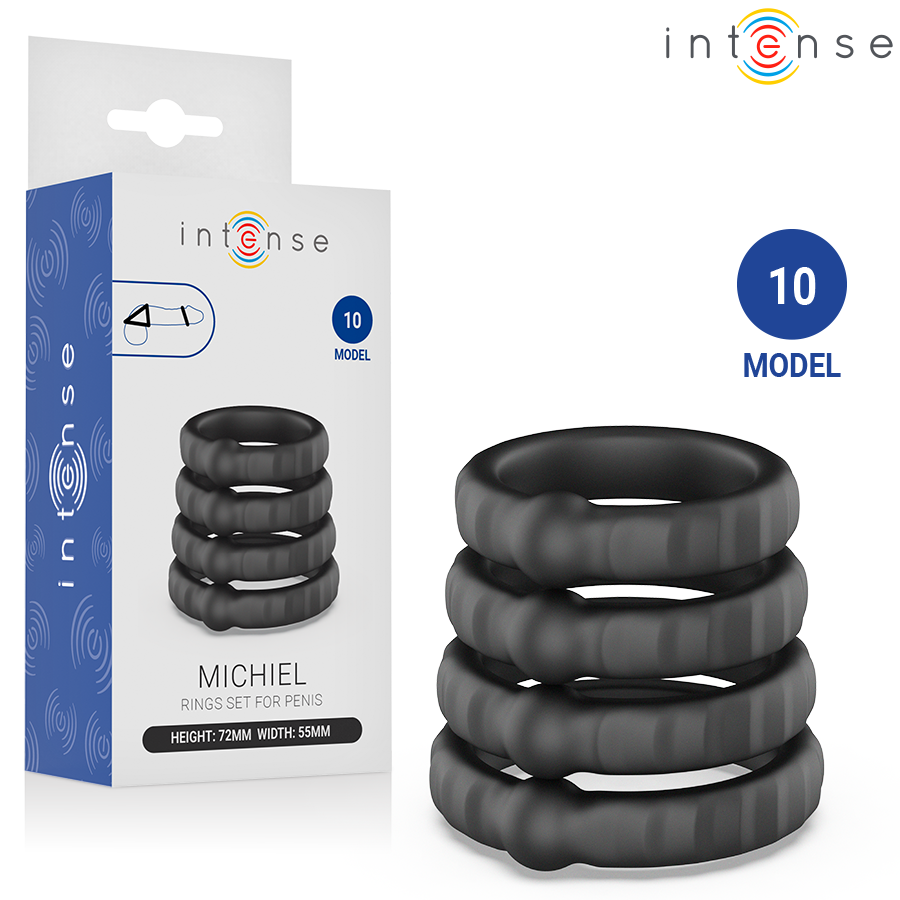 INTENSE - MICHIEL SET OF 4 PENIS RINGS MODEL 10