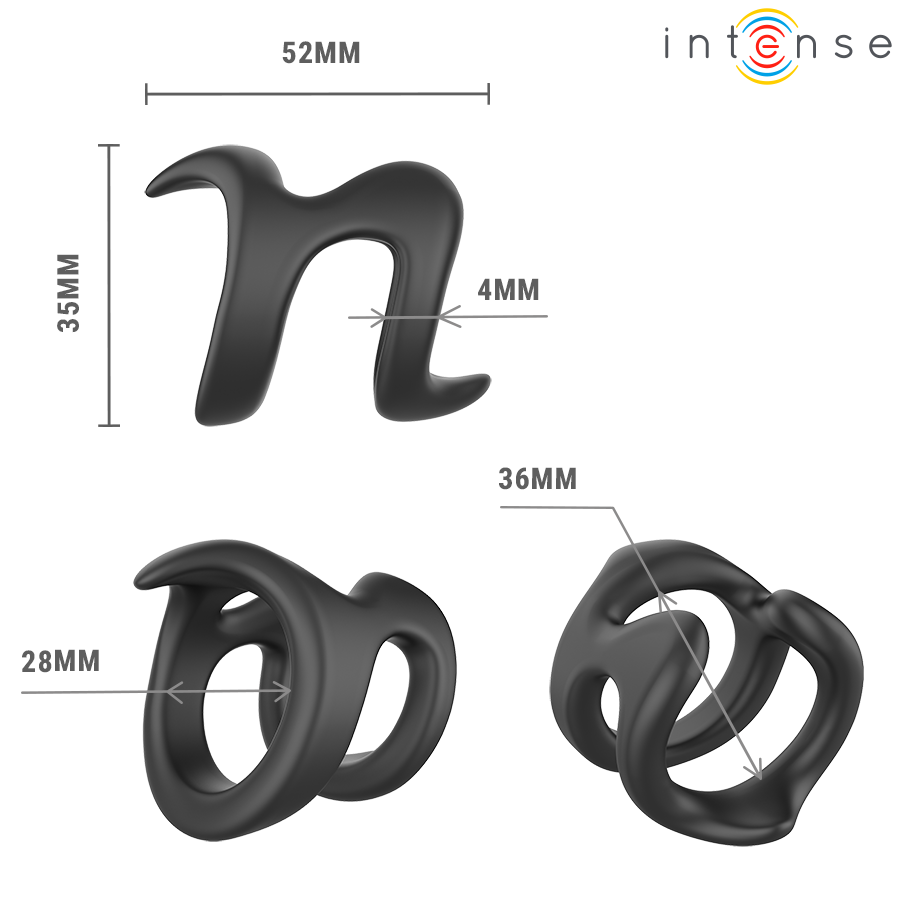 INTENSE - NIKOLAJ ADJUSTABLE PENIS RING MODEL 8