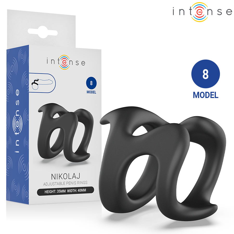 INTENSE - NIKOLAJ ADJUSTABLE PENIS RING MODEL 8