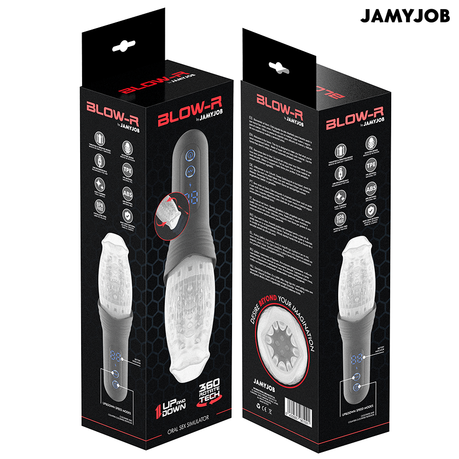JAMYJOB - BLOW-R MASTURBATOR WITH THRUSTING AND ROTATION