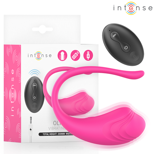 INTENSE - OLIVIA PINK WIBRACYJNE JAJKO Z PILOTEM
