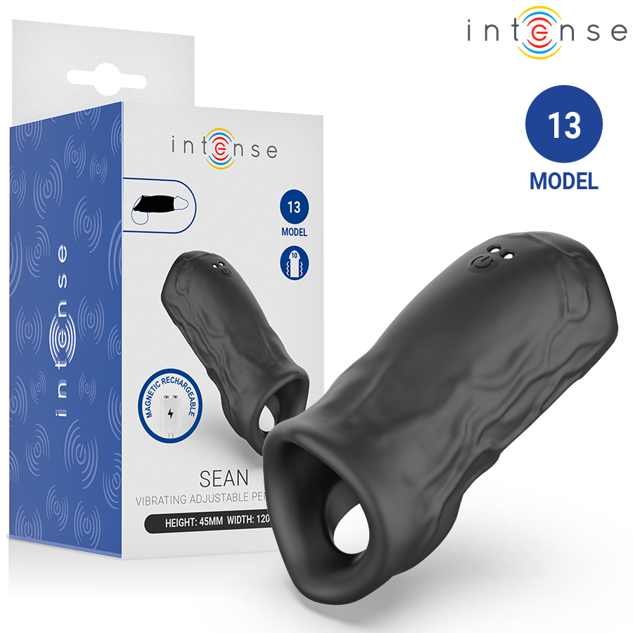 INTENSE - SEAN VIBRATING ADJUSTABLE PENIS RING MODEL 13