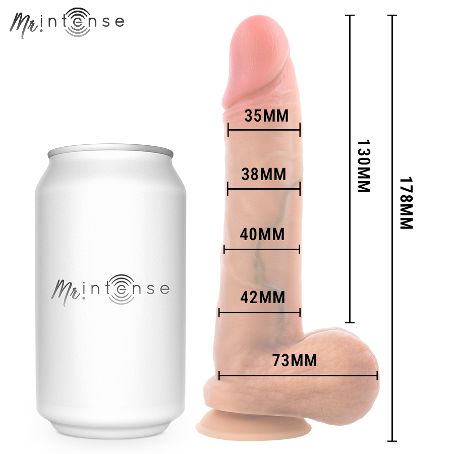MR INTENSE - GARY S ULTRA-REALISTIC SILICONE COCK WITH TESTICLES 17.8 CM -Ø- 4.2 CM
