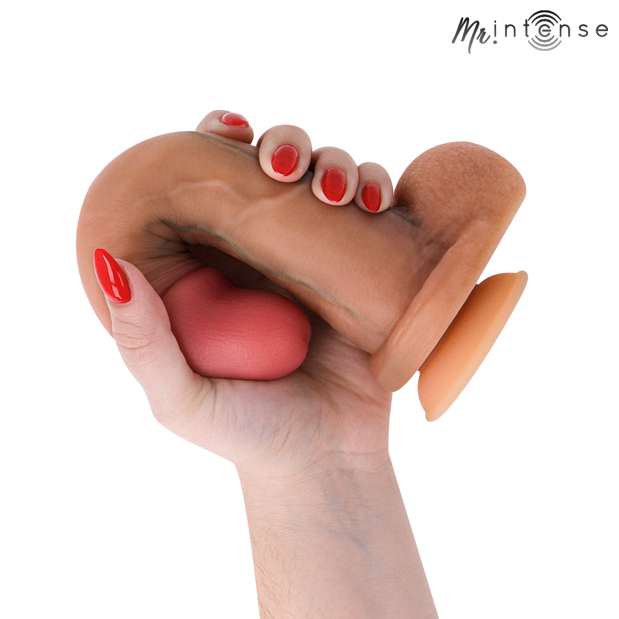 MR INTENSE - GARY L ULTRA-REALISTIC SILICONE COCK WITH TESTICLES 23 CM - Ø- 4.7 CM