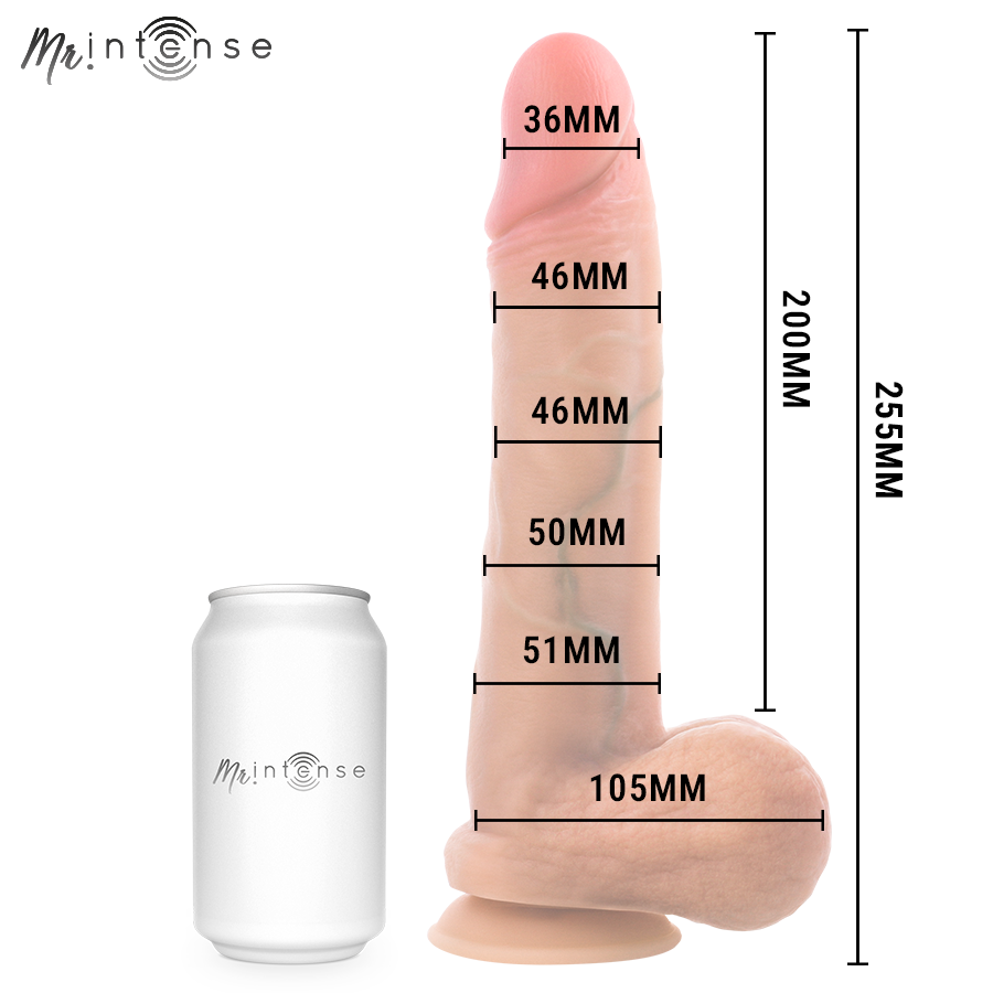 MR INTENSE - GARY XL ULTRA-REALISTIC SILICONE COCK WITH TESTICLES 25.5 CM -Ø- 5.1 CM