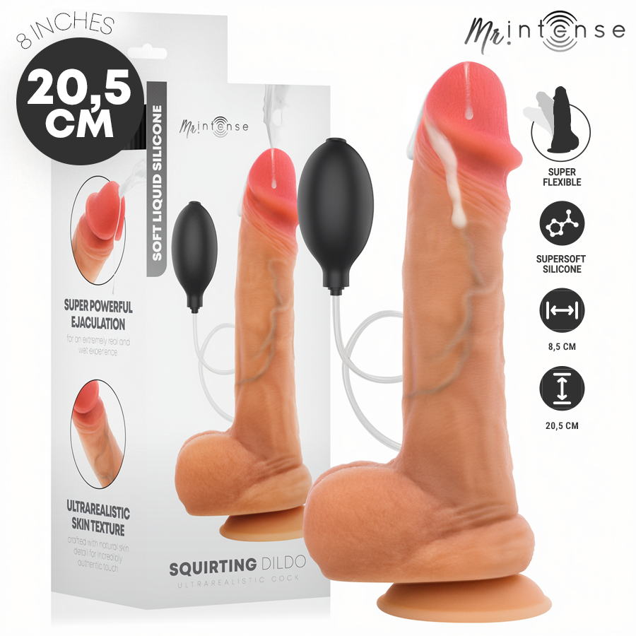 MR INTENSE - DANNY SILICONE EJACULATING DILDO 20.5 CM -Ø- 4 CM