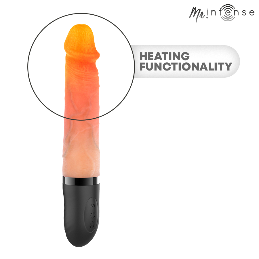 MR INTENSE - JEAN UP&DOWN VIBRATOR SILICONE WITH HEAT EFFECT 24 CM -Ø- 3.8 CM