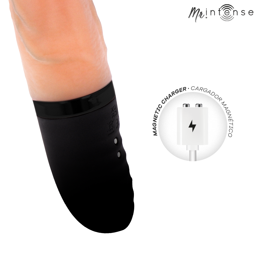 MR INTENSE - JEAN UP&DOWN VIBRATOR SILICONE WITH HEAT EFFECT 24 CM -Ø- 3.8 CM