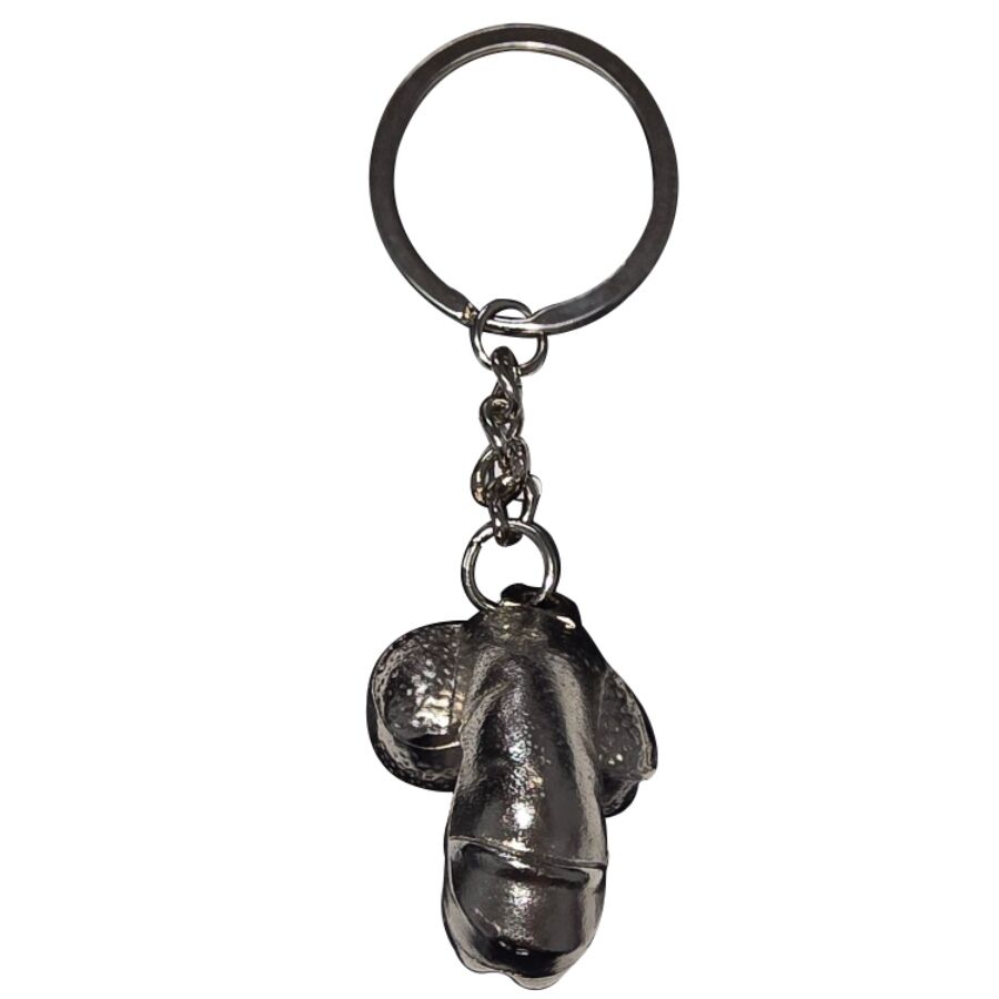 DIABLO PICANTE -SILVER METAL KEYCHAIN SHRINKED PENIS