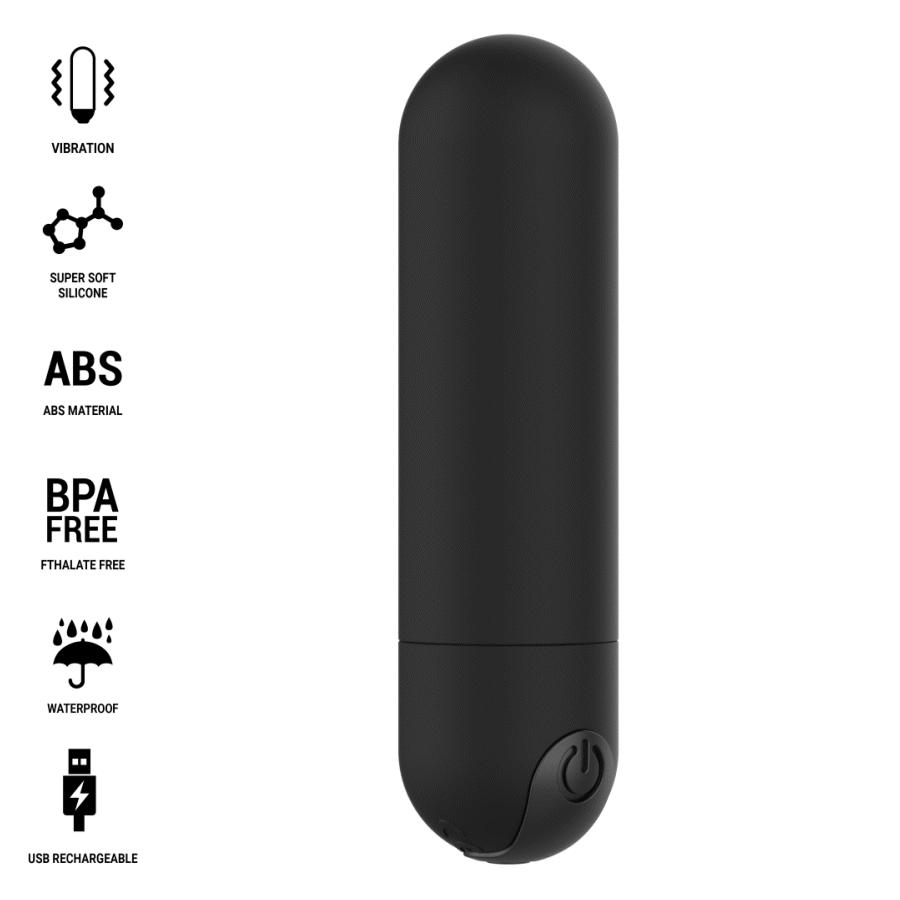 INTENSE - KAREN MINI RECHARGEABLE VIBRATING BULLET BLACK