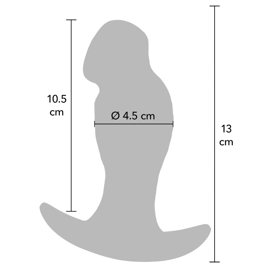 HIDDEN DESIRE - INFERNO REALISTIC BUTTPLUG 13 CM