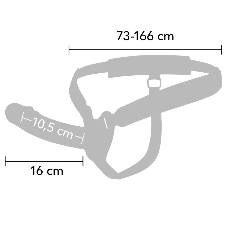 HIDDEN DESIRE - INFERNO PENIS SLEEVE STRAP-ON 16 CM