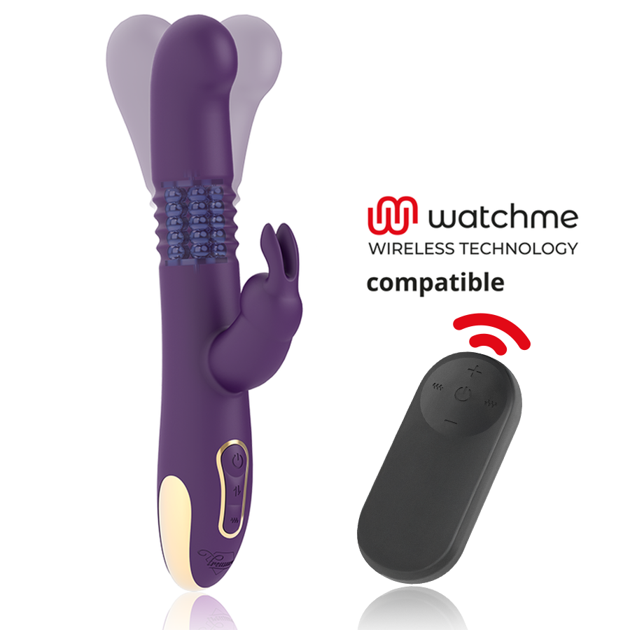 TREASURE - BASTIAN RABBIT UP & DOWN ROTATOR & VIBRATOR + WATCHME REMOTE CONTROL
