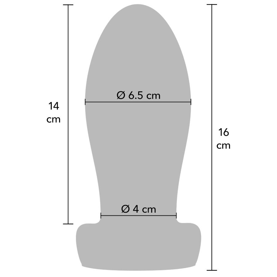 HIDDEN DESIRE - EXTREME HEAVY ANAL STRETCHER PLUG LARGE