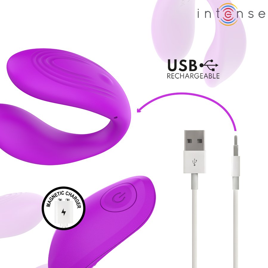 INTENSE - NORA VIBRATING CLAMP STIMULATOR PURPLE