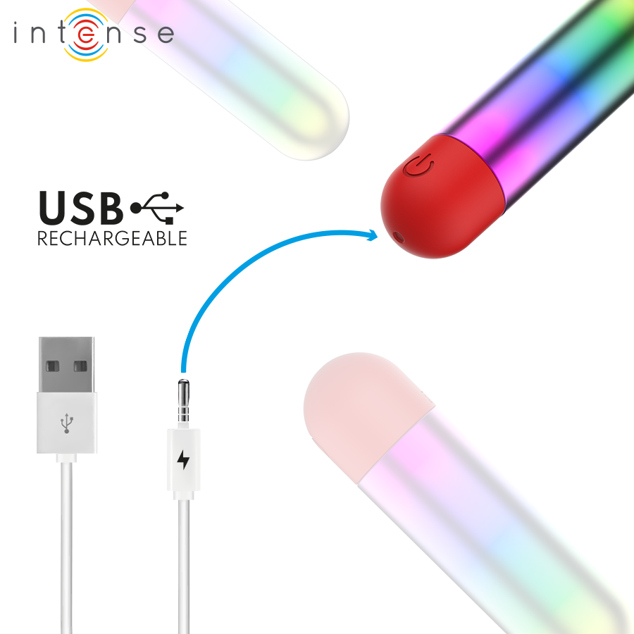 INTENSE - DEBBIE RAINBOW CLITORIS VIBRATING BULLET