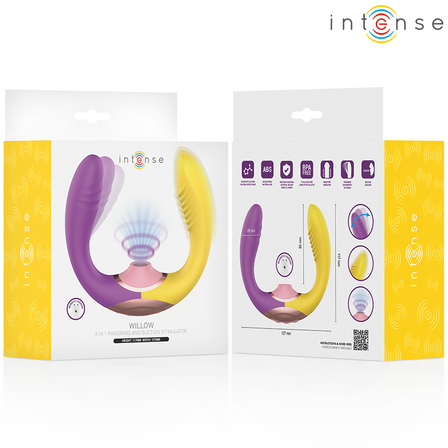INTENSE - WILLOW 3-IN-1 SUCTION AND VIBRATION STIMULATOR