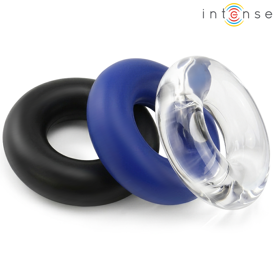 INTENSE - WICK SET OF 3 PENIS RINGS VARIOUS COLORS