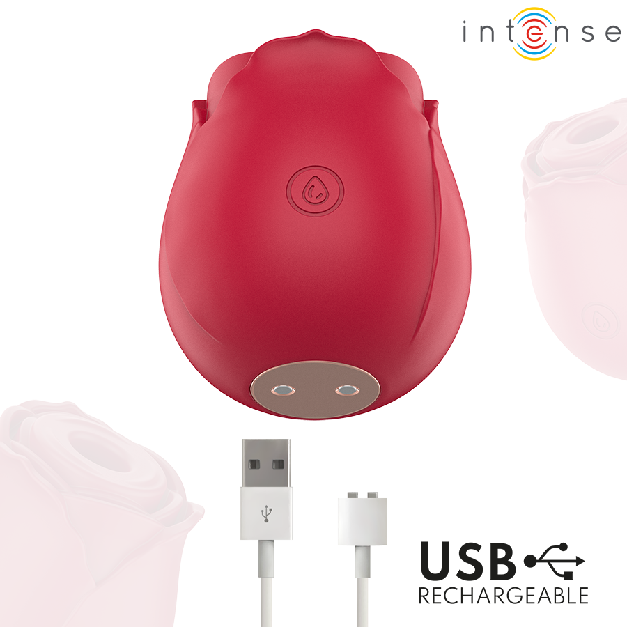 INTENSE - CAMELLIA CLITORAL SUCTION ROSE BY WAVES BORDEAUX