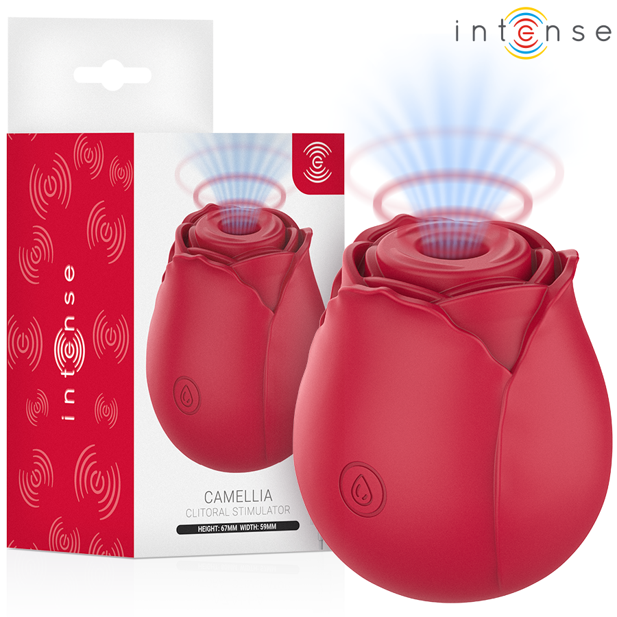 INTENSE - CAMELLIA CLITORAL SUCTION ROSE BY WAVES BORDEAUX