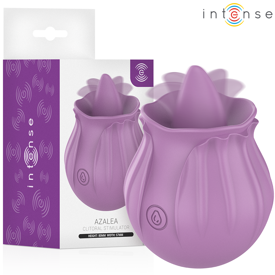 INTENSE - AZALEA FLOWER CLIT STIMULATING 10 VIBRATIONS PURPLE
