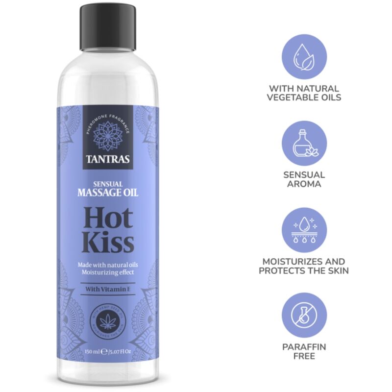 INTIMATELINE - TANTRAS LOVE OIL HOT KISS MASSAGE OIL 150 ML
