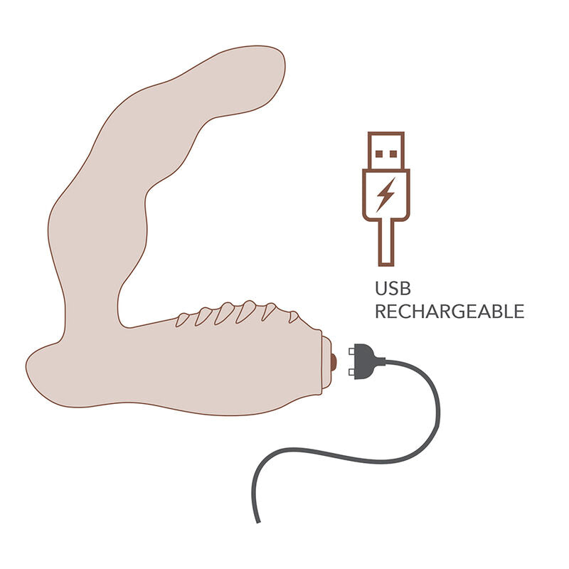 ROCKS-OFF - NOVA DOMINION RECHARGEABLE PROSTATE & PERINEUM MASSAGER 16 FUNCTION BLUE