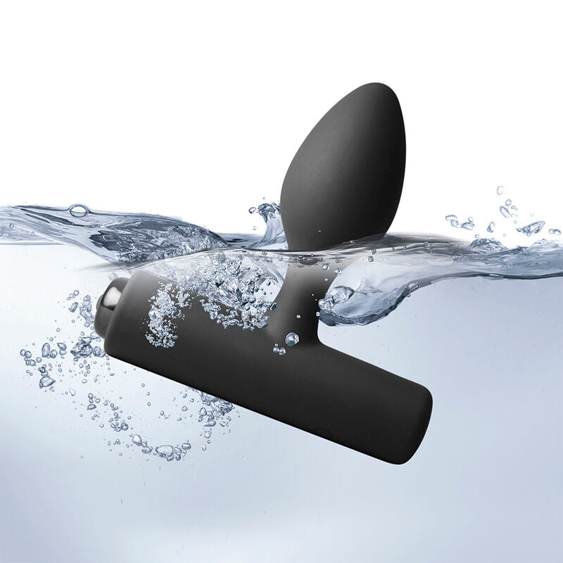 ROCKS-OFF - NOVA SOLARIS RECHARGEABLE SLIM & POWERFUL ANAL PLUG 16 FUNCTION BLACK
