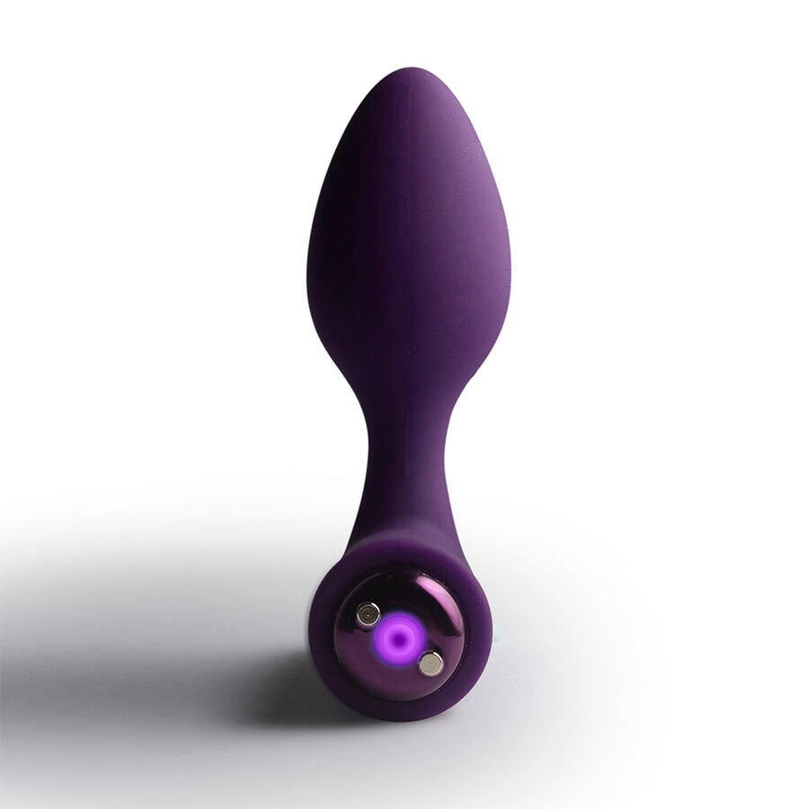 ROCKS-OFF - NOVA SOLARIS RECHARGEABLE SLIM & POWERFUL ANAL PLUG 16 FUNCTION PURPLE